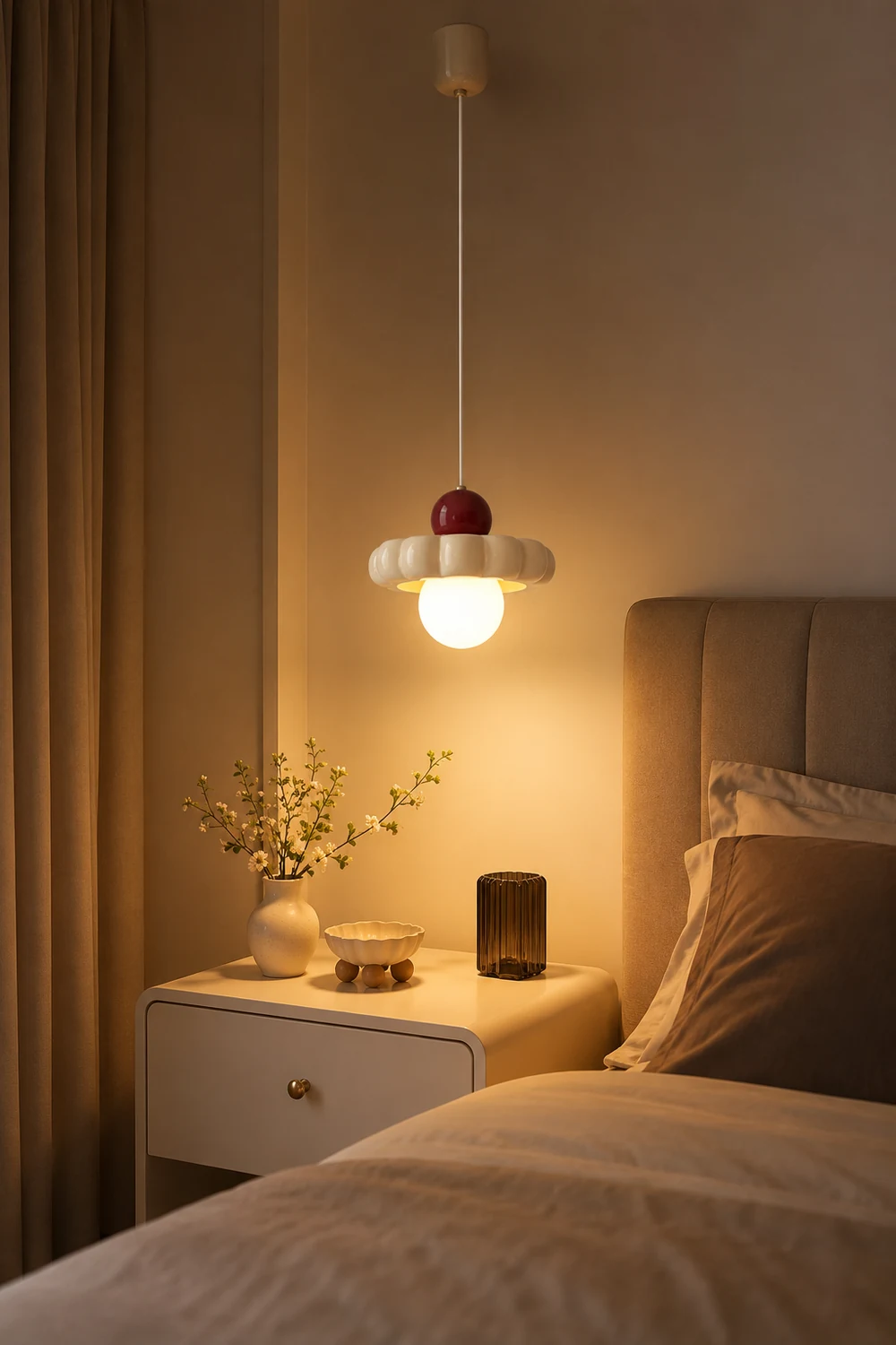 Cream Cloud Pendant Lamp - Lumpaz