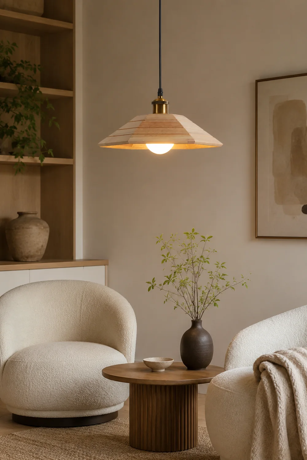 Aeyee Wood Pendant Light - Lumpaz