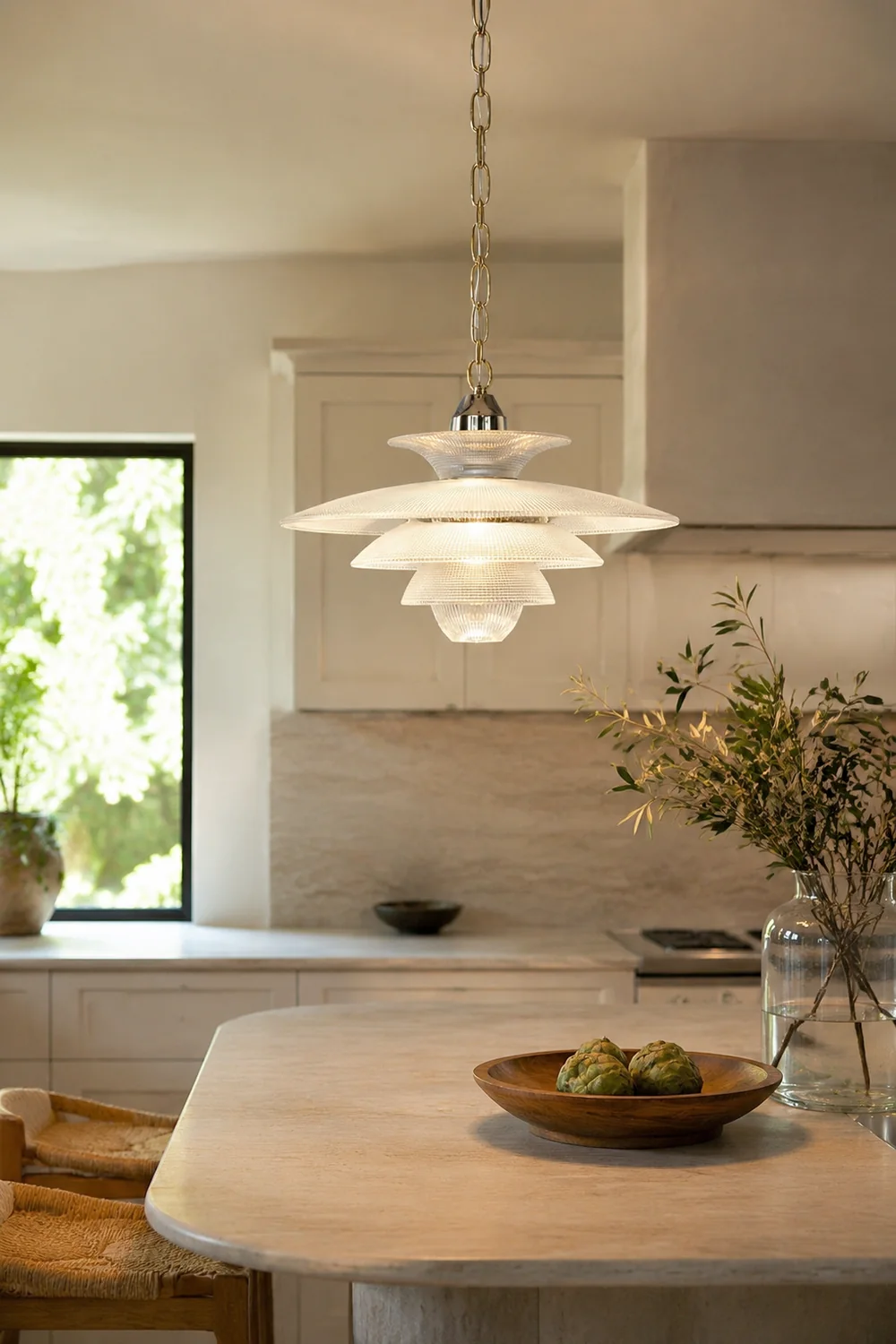 Grid Glass Pendant Light - Lumpaz