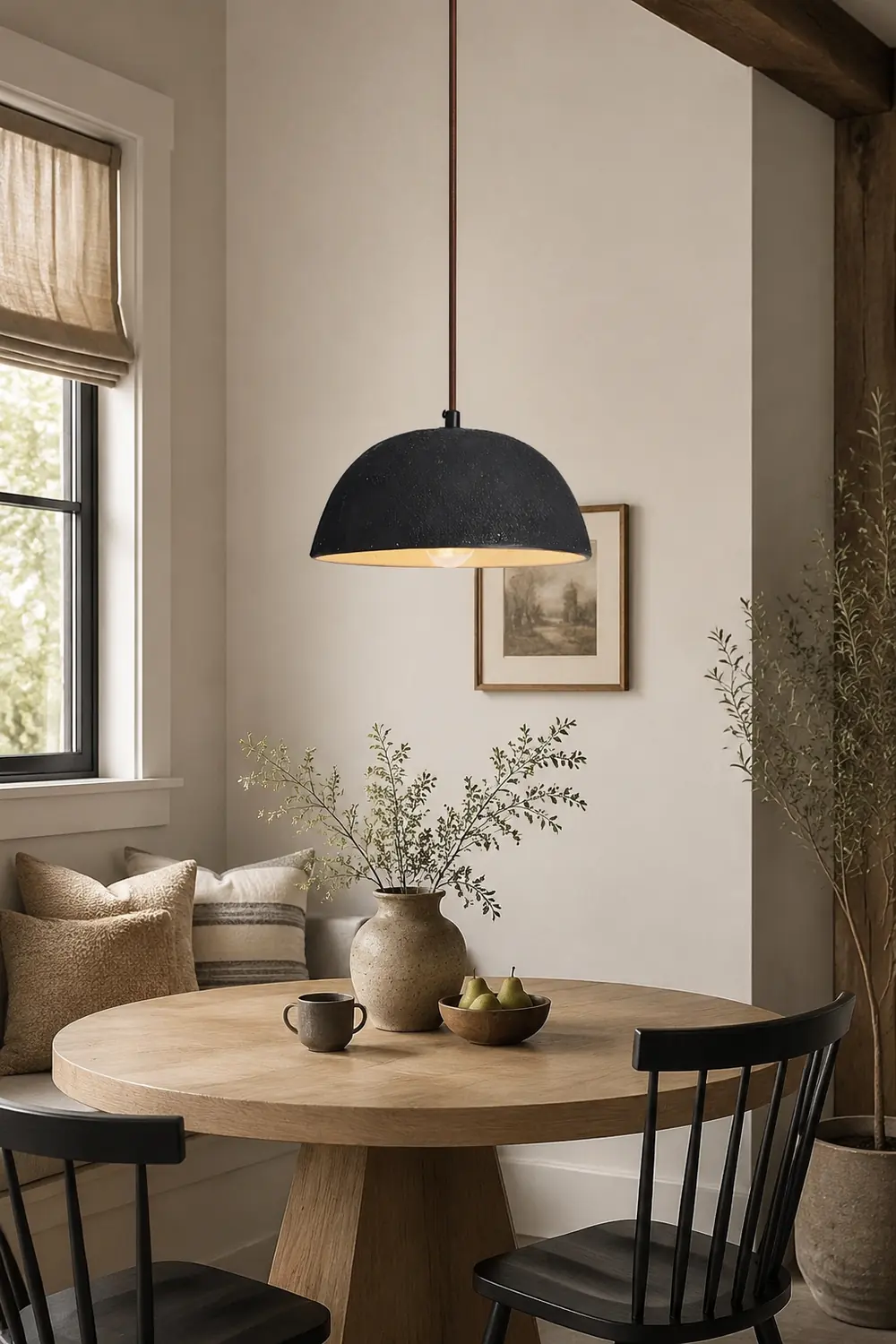 Black Arch Ceramic Pendant Lamp - Lumpaz
