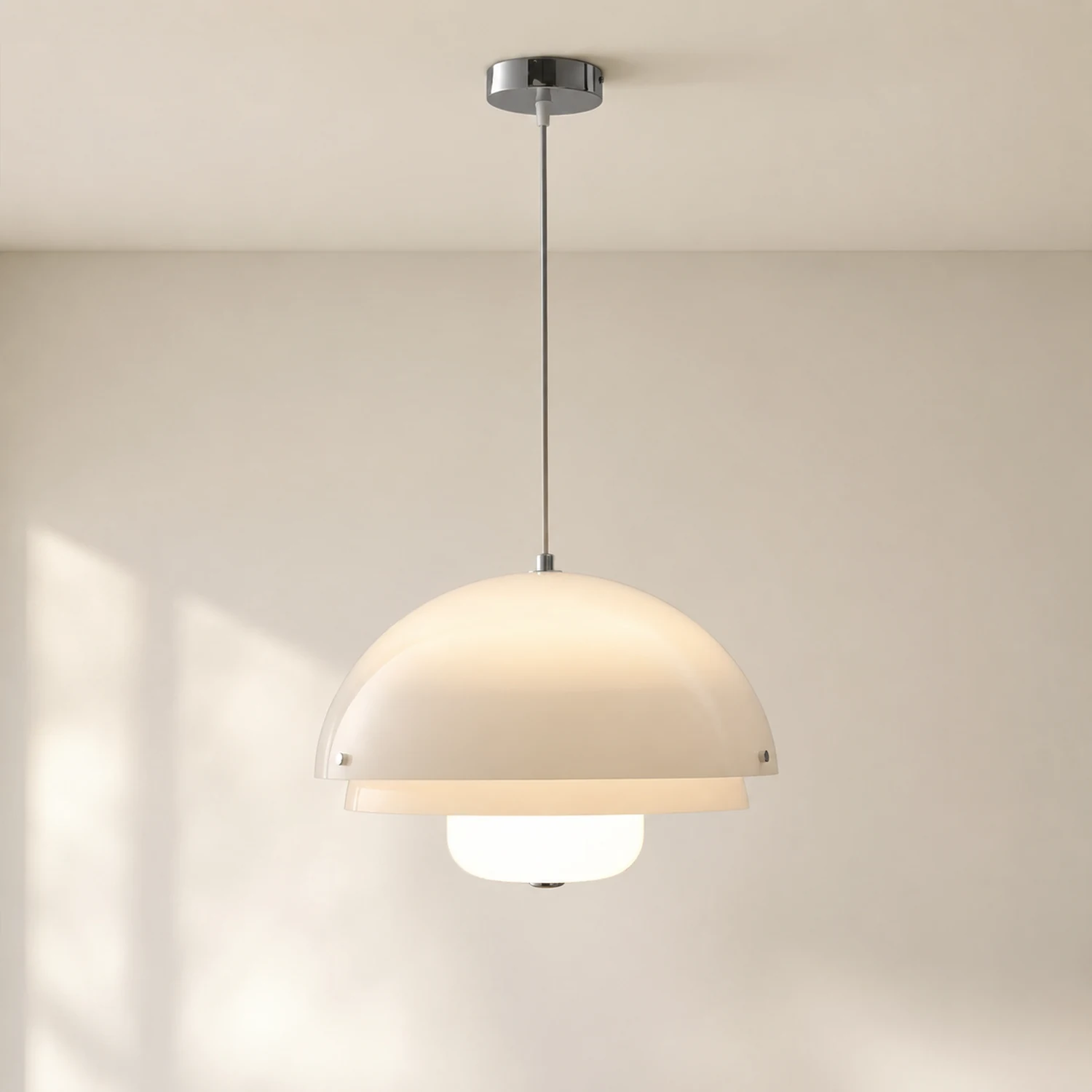 Milk White Layer Pendant Lamp - Lumpaz