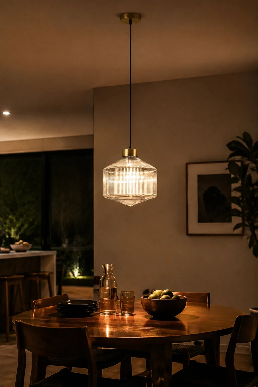 Striped Spinning Top Pendant Light - Lumpaz
