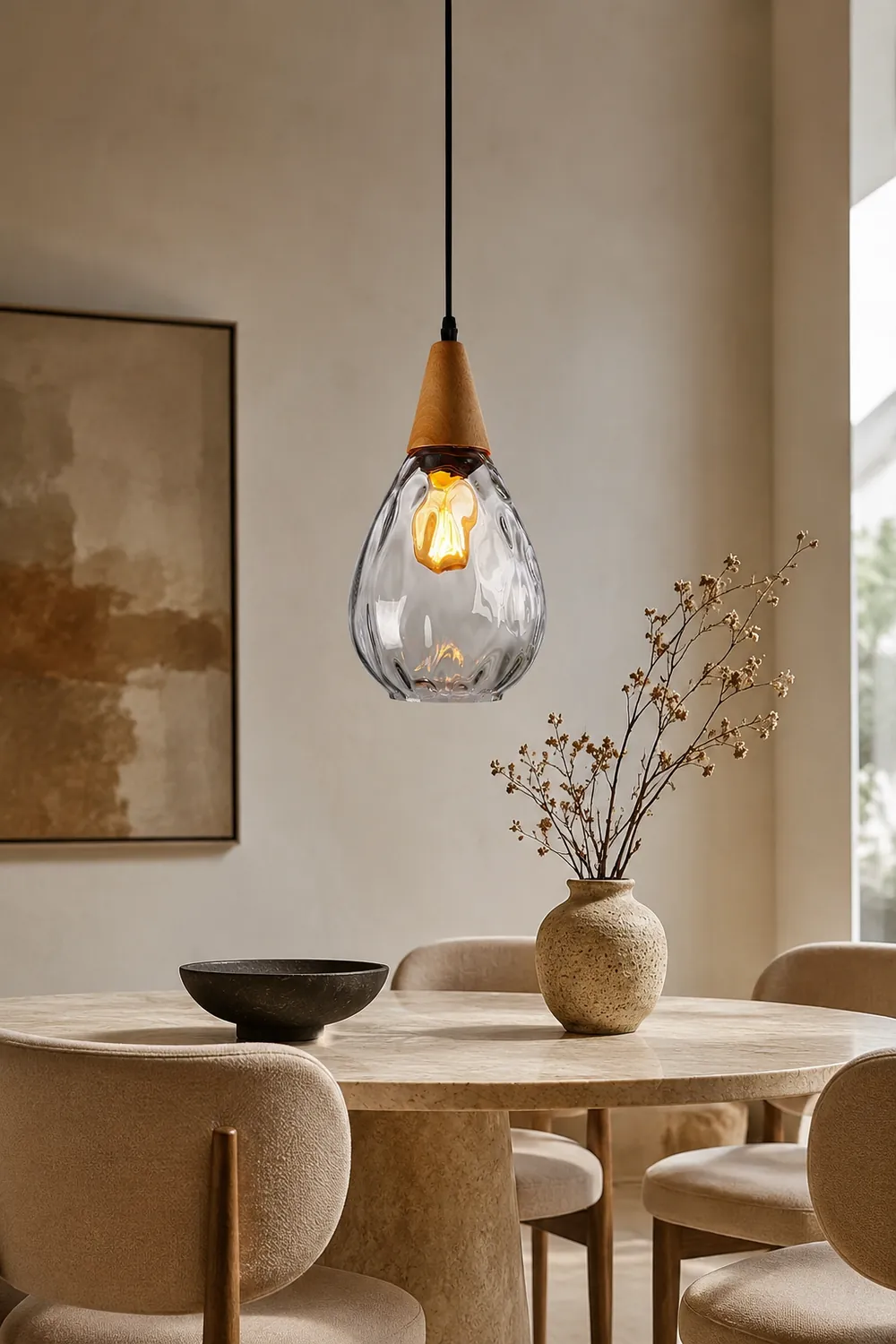Besnier Glass Pendant Light - Lumpaz