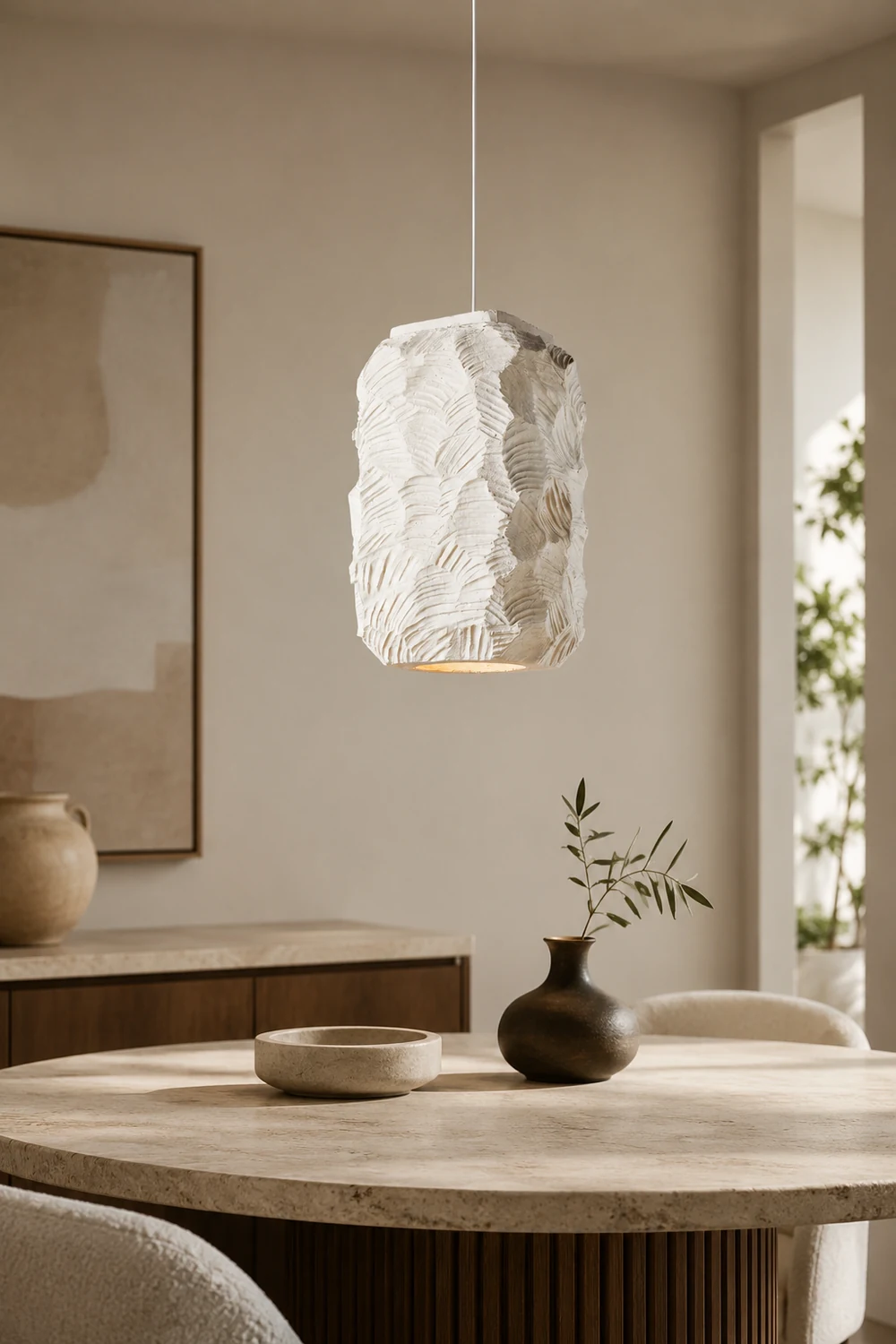 Resin Geometry Pendant Lamp - Lumpaz