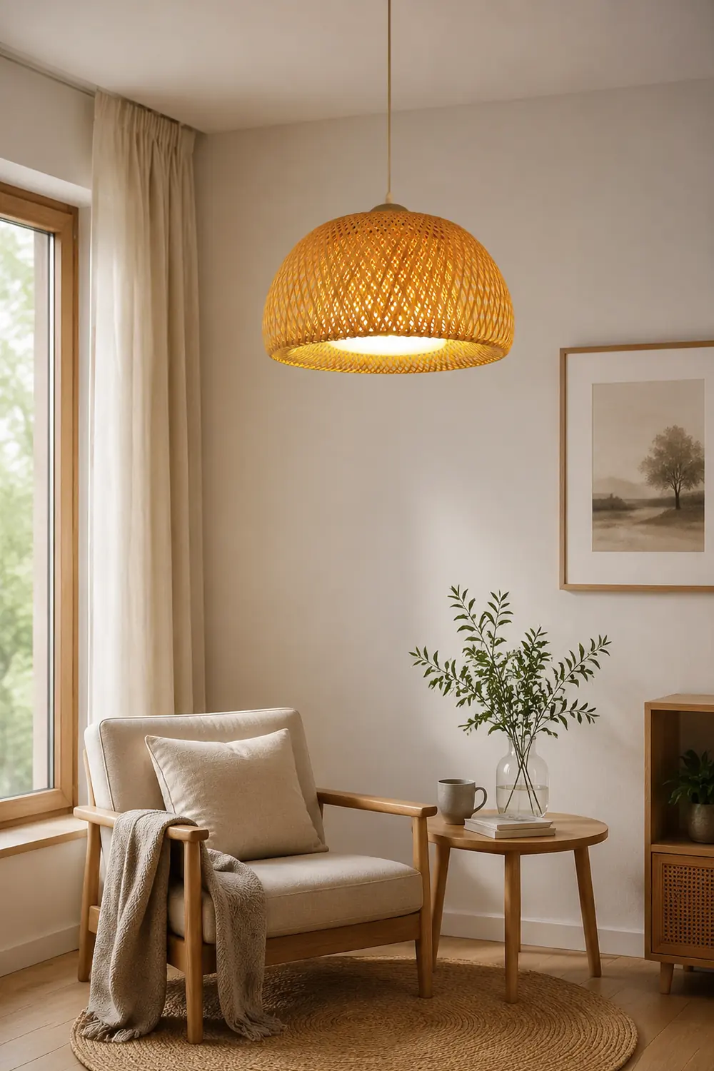 Zenith Bamboo Pendant Light - Lumpaz