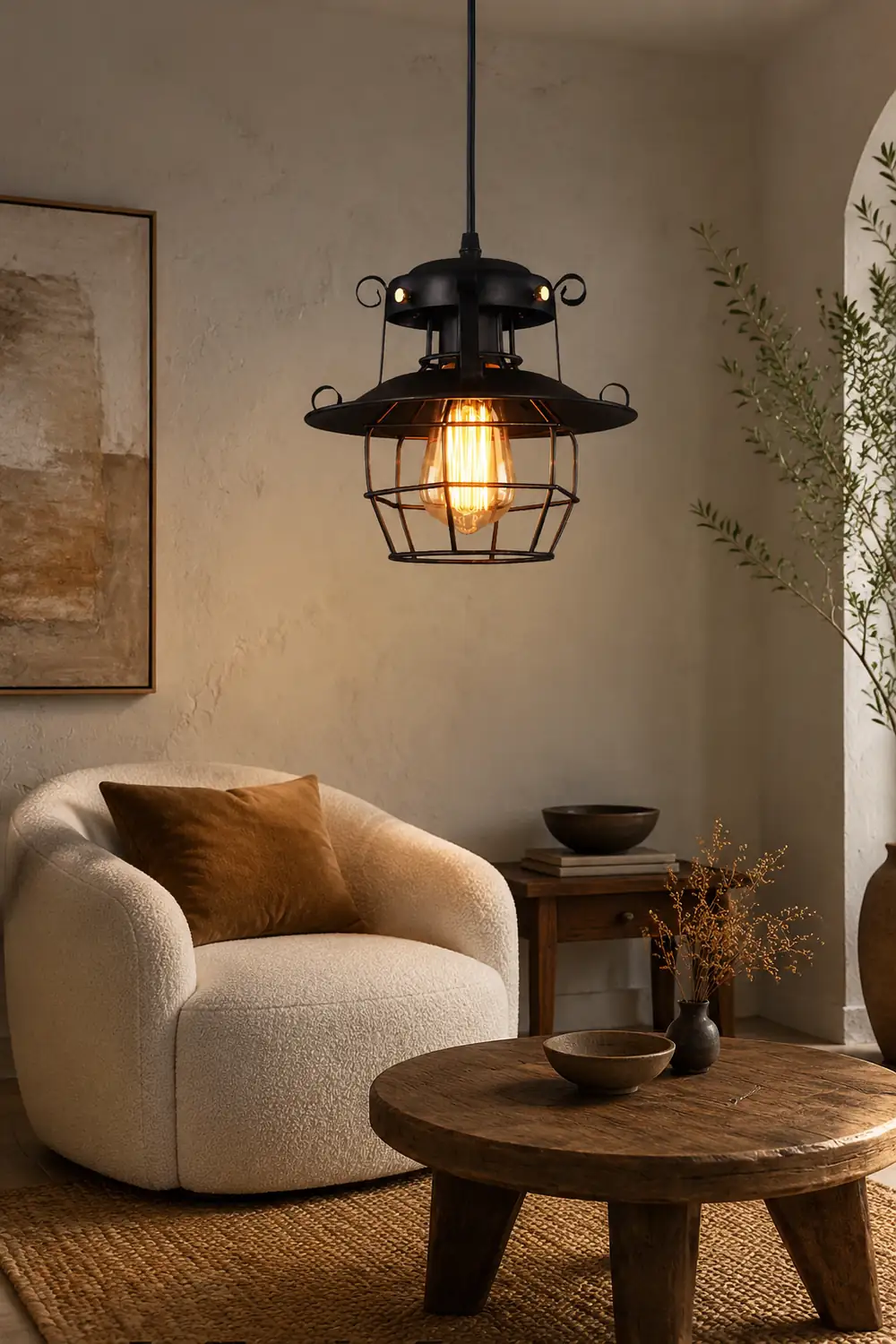 Retro Birdcage Pendant Light - Lumpaz