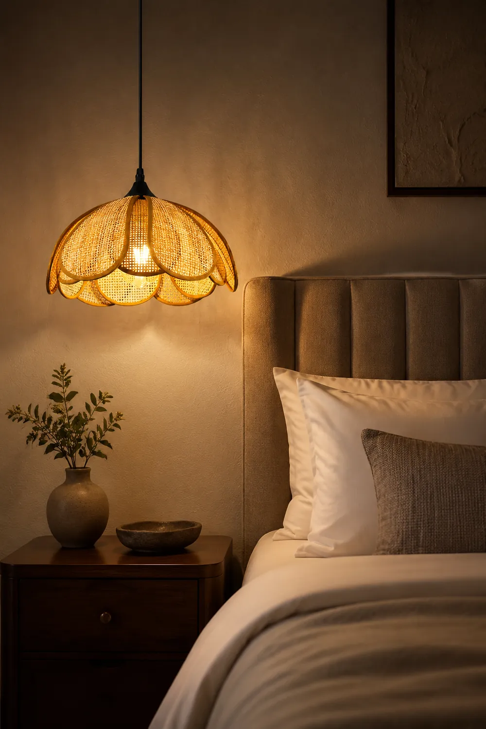 Bloom Rattan Pendant Lamp - Lumpaz