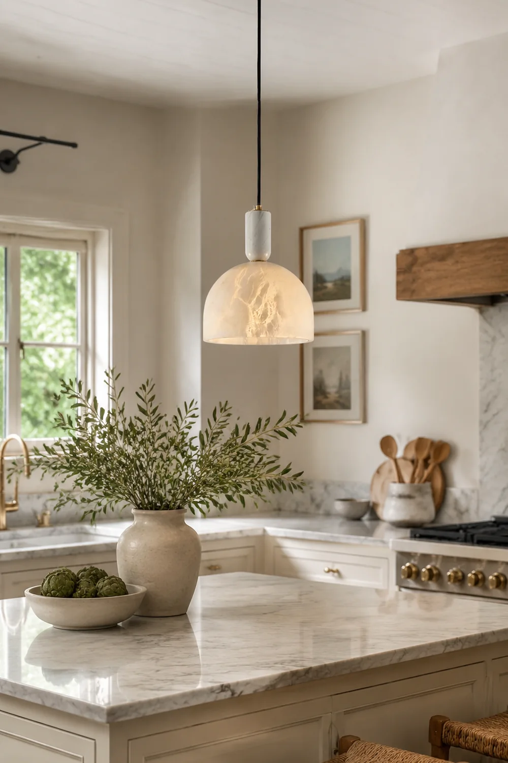 Blair Alabaster Pendant Light - Lumpaz