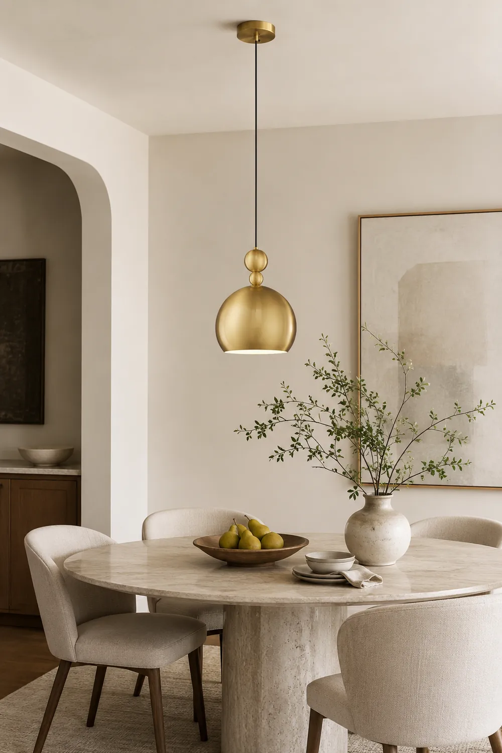 Palla Brass Pendant Lamp - Lumpaz