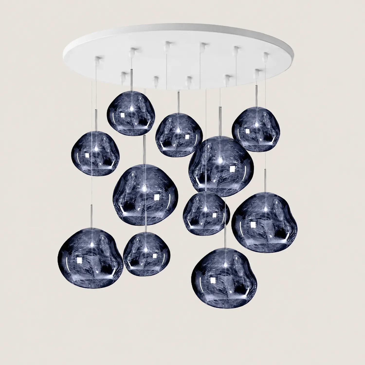Multi Lava Round Pendant Lamp - Lumpaz