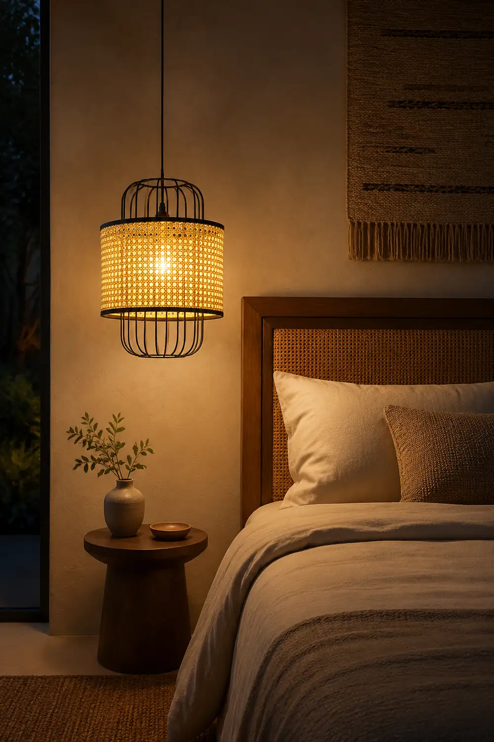 Rattan Aru Pendant Lamp - Lumpaz