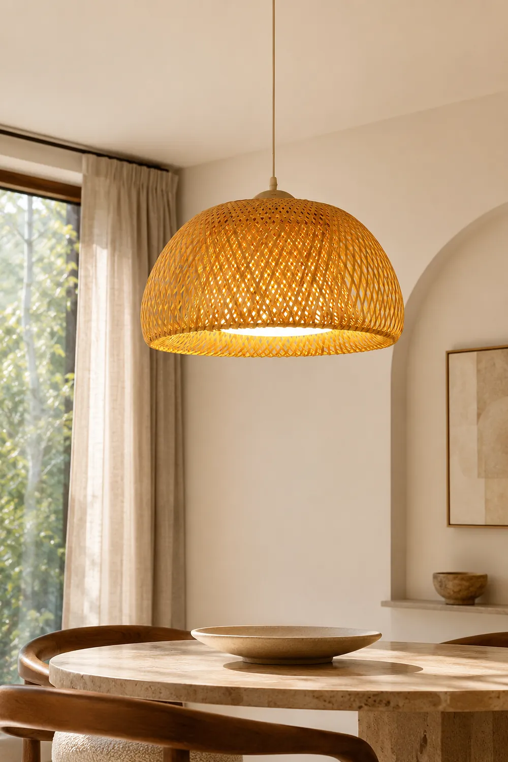 Zenith Bamboo Pendant Light - Lumpaz