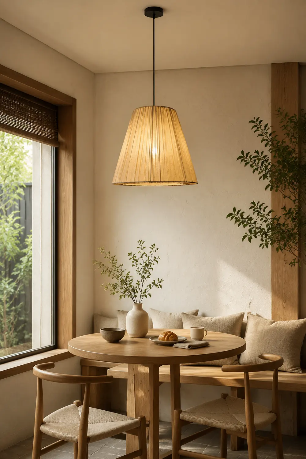 Textile Taper Pendant Lamp - Lumpaz