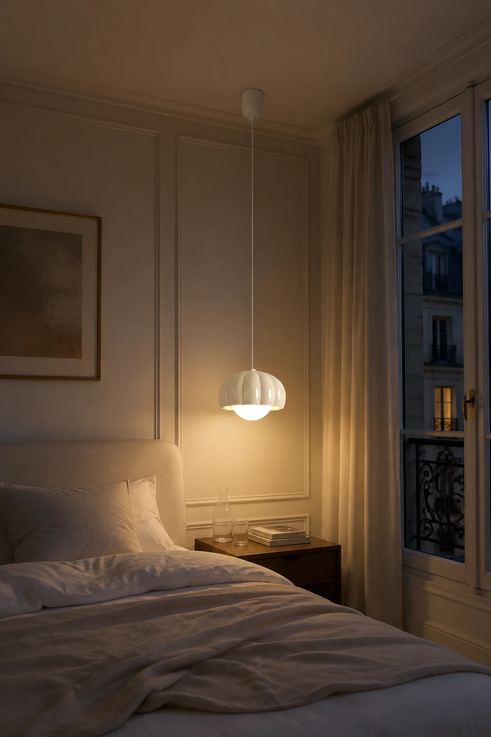 Creamy Pumpkin Pendant Light - Lumpaz