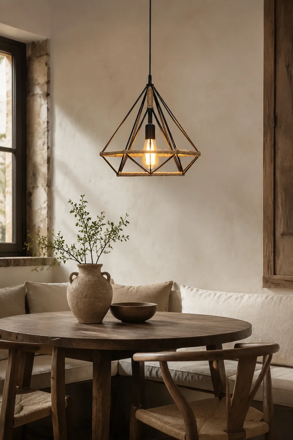 Retro Hemp Rope Interesting Pendant Light - Lumpaz