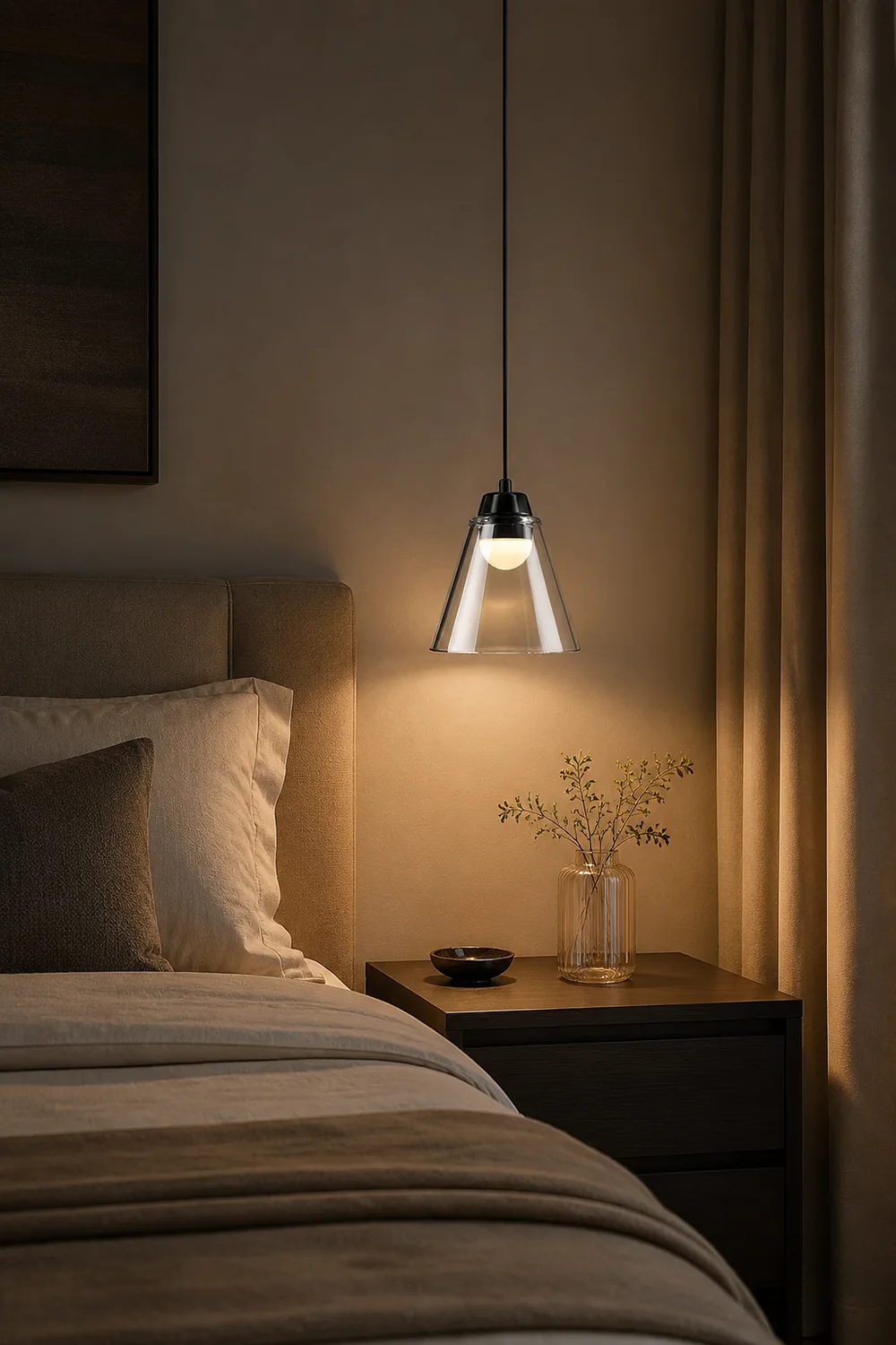 Sculptural Glass Pendant Lamp - Lumpaz