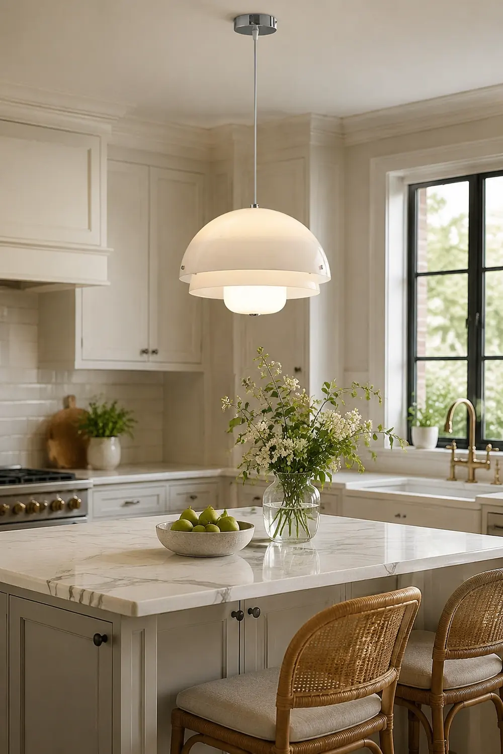Milk White Layer Pendant Lamp - Lumpaz