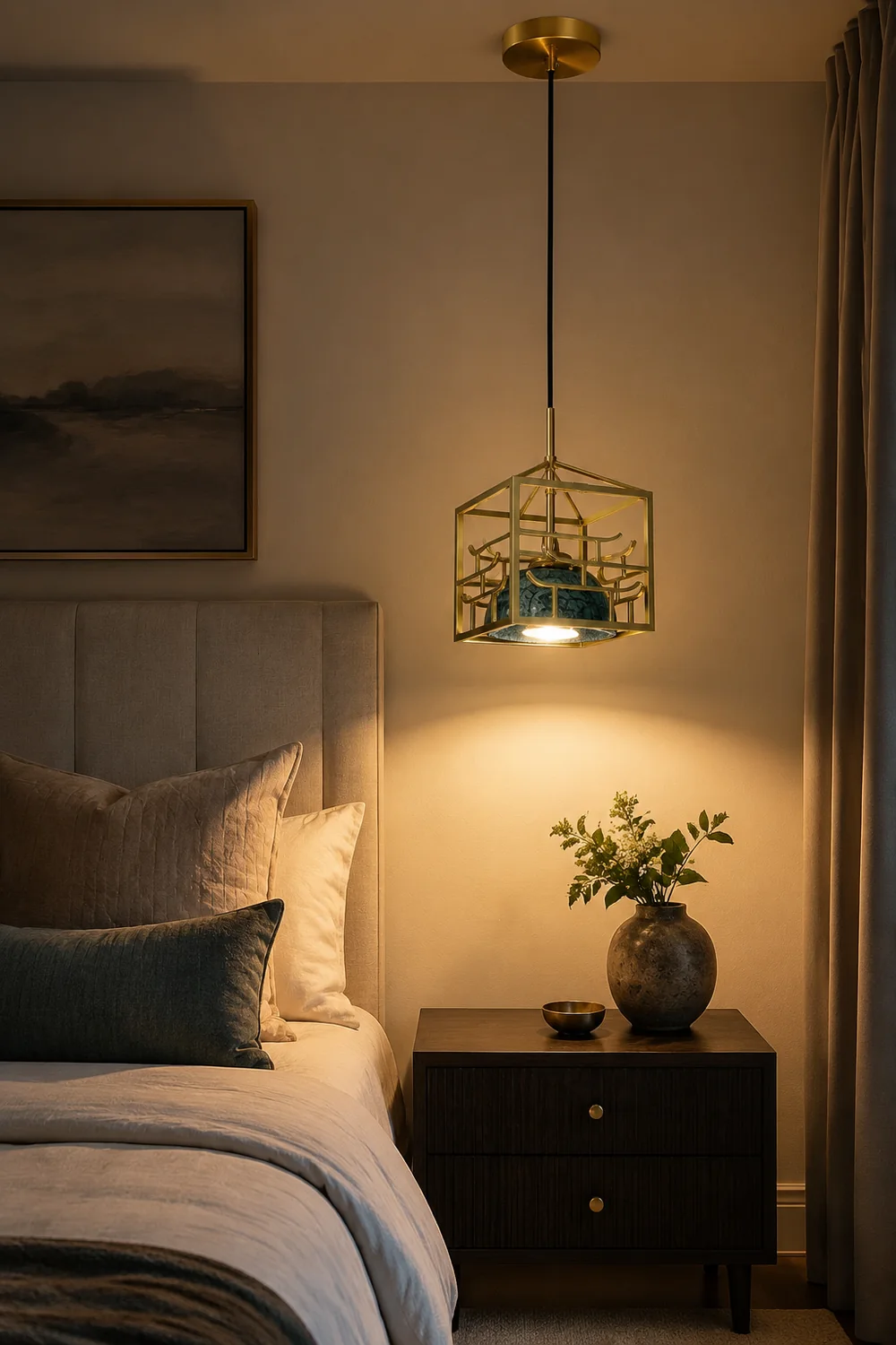 Lantern Square Pendant Lamp - Lumpaz