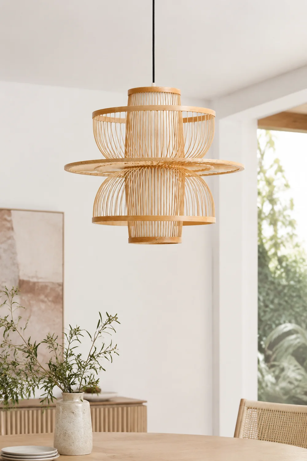 Handmade Sigyn Bamboo Pendant Lamp - Lumpaz