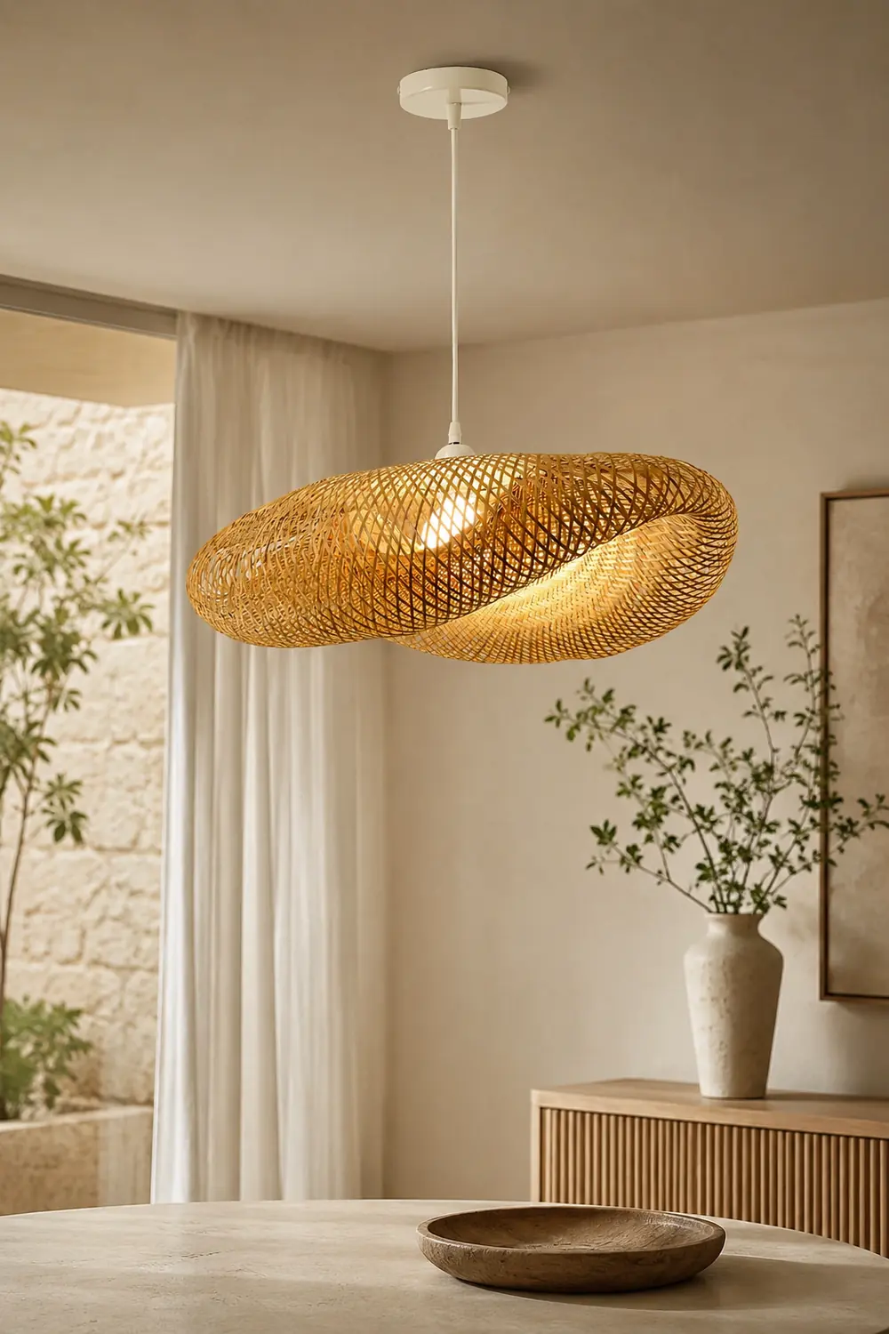 Bamboo Weaving Pendant Lamp - Lumpaz