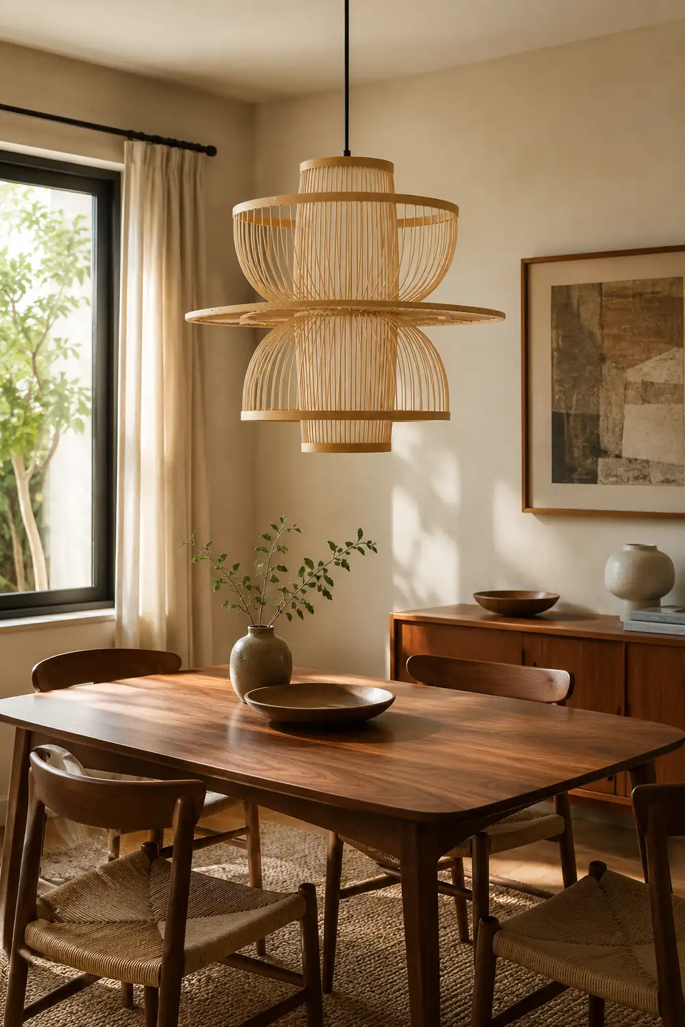Handmade Sigyn Bamboo Pendant Lamp - Lumpaz