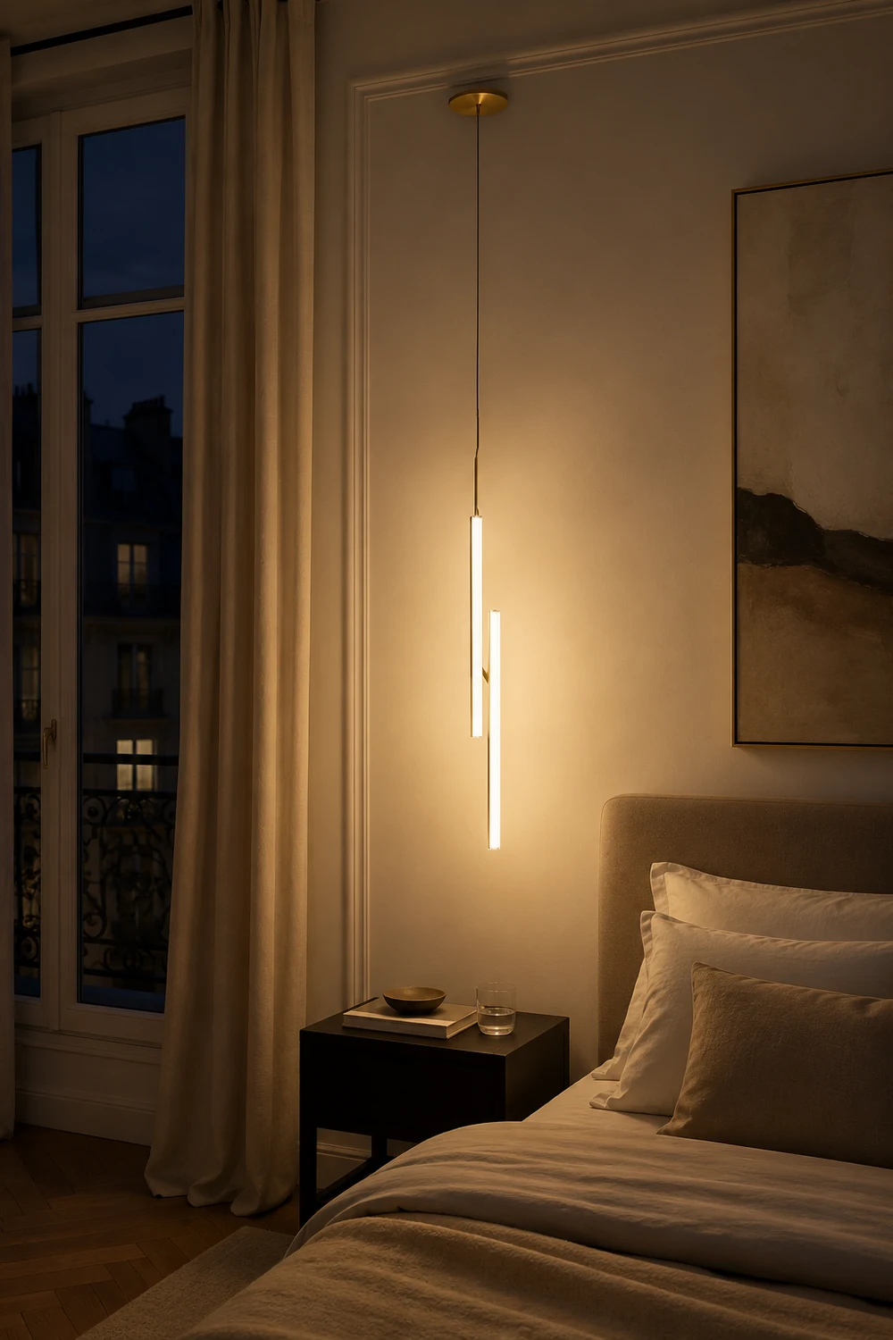 Halo Jewel Straight Pendant Light - Lumpaz