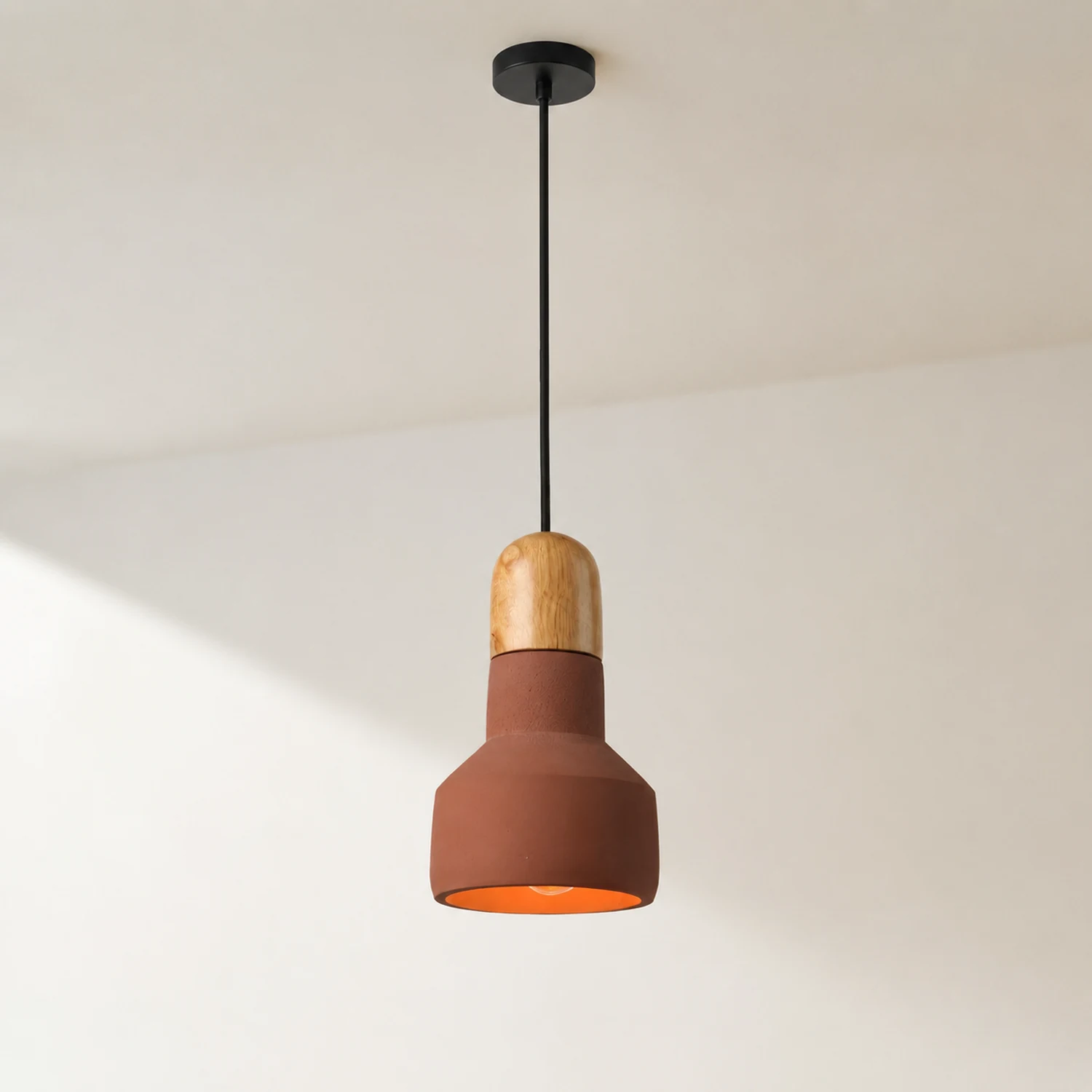 Nessa Wood Pendant Light - Lumpaz