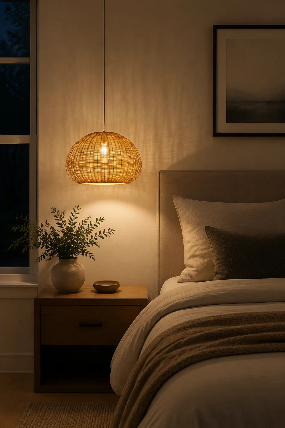 Bamboo Camden Pendant Light - Lumpaz
