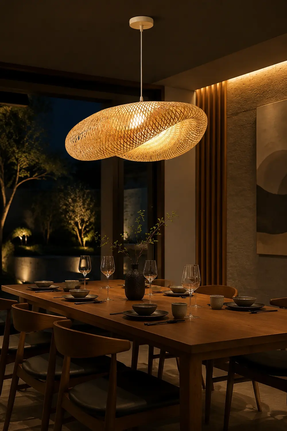 Bamboo Weaving Pendant Lamp - Lumpaz