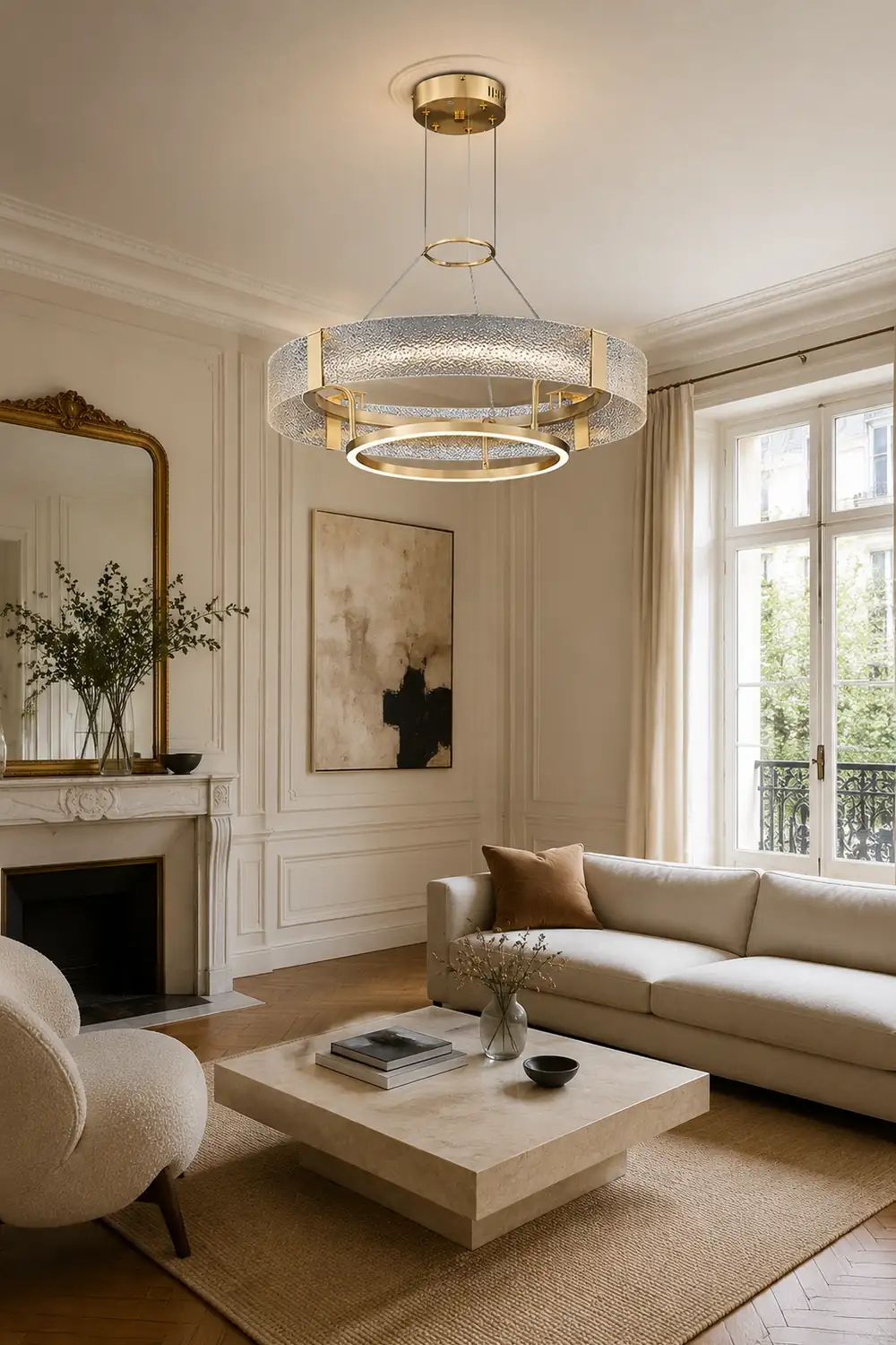 Ripple Glass Chandelier - Lumpaz
