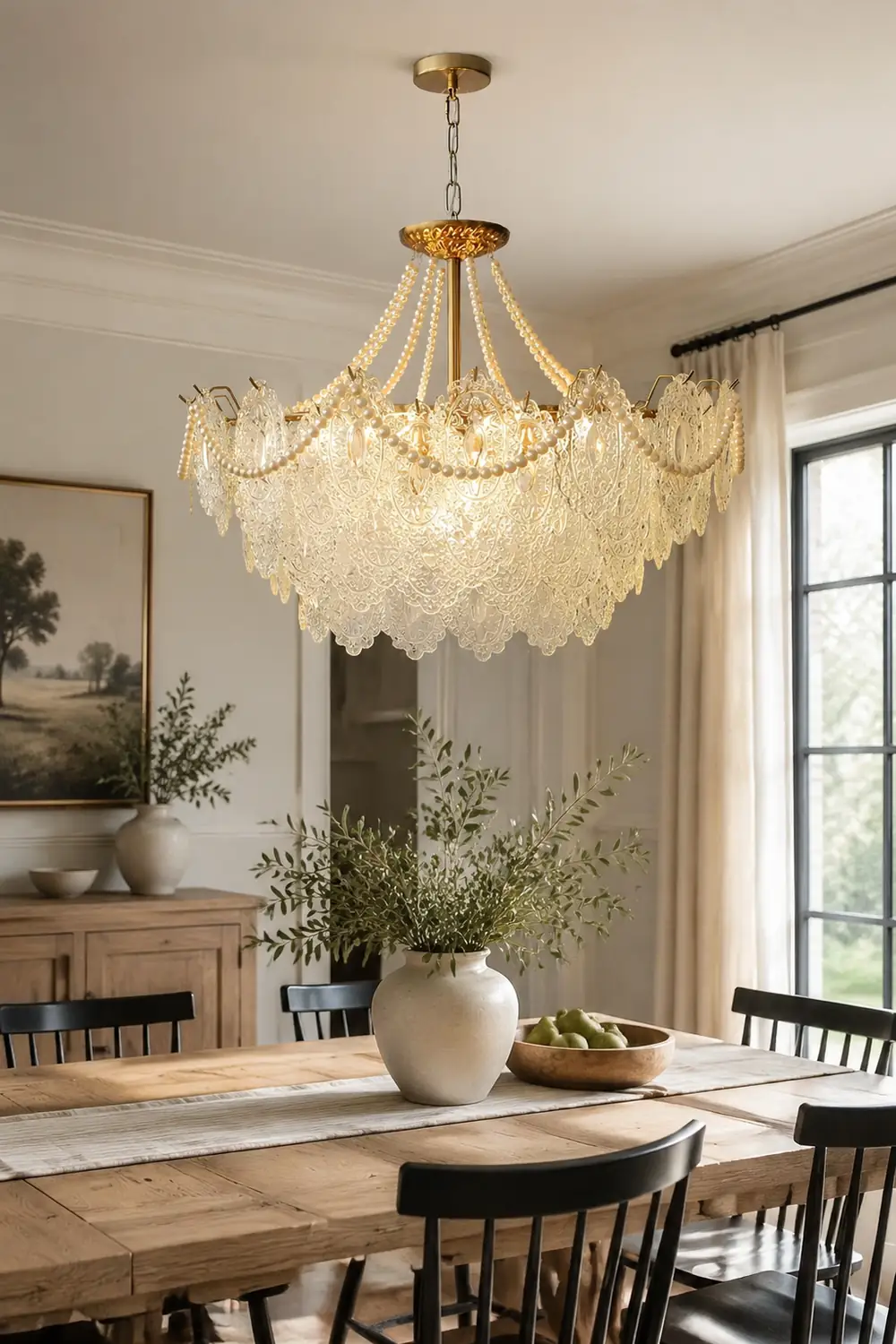 Pearls Glass Chandelier - Lumpaz