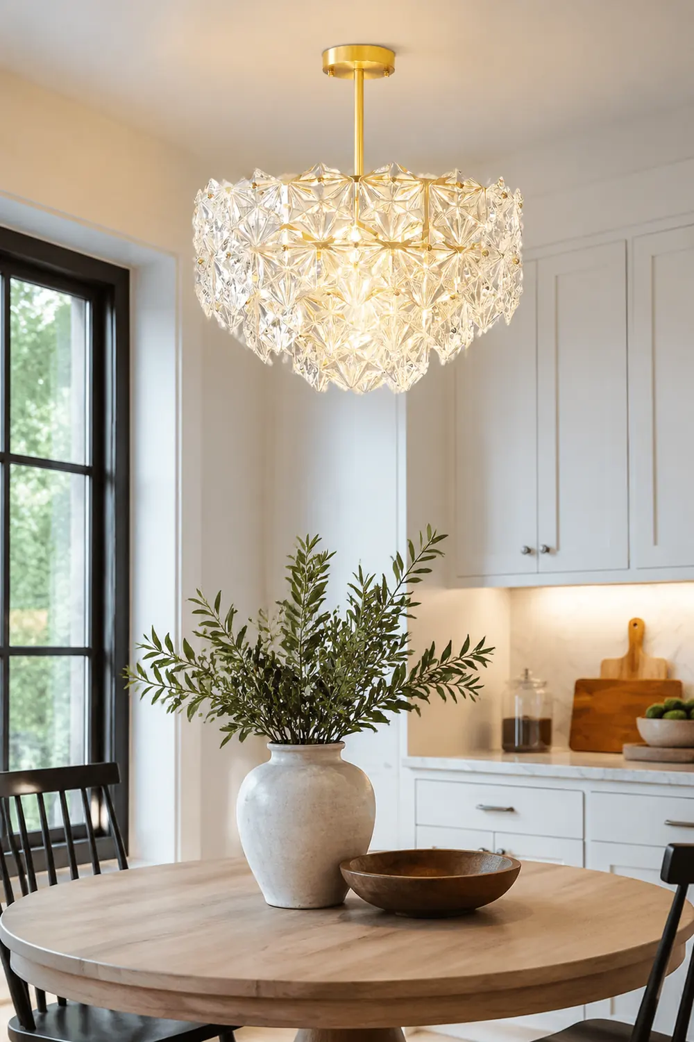 Snowflake Glass Chandelier - Lumpaz