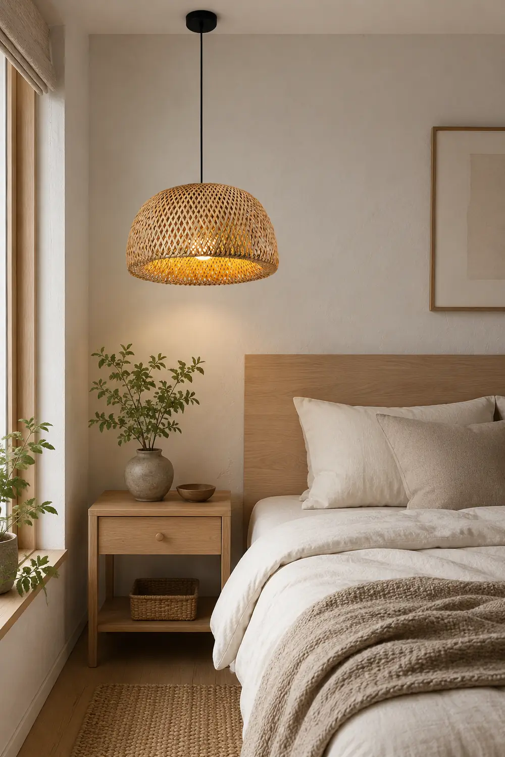 Bamboo Braided Pendant Lamp - Lumpaz