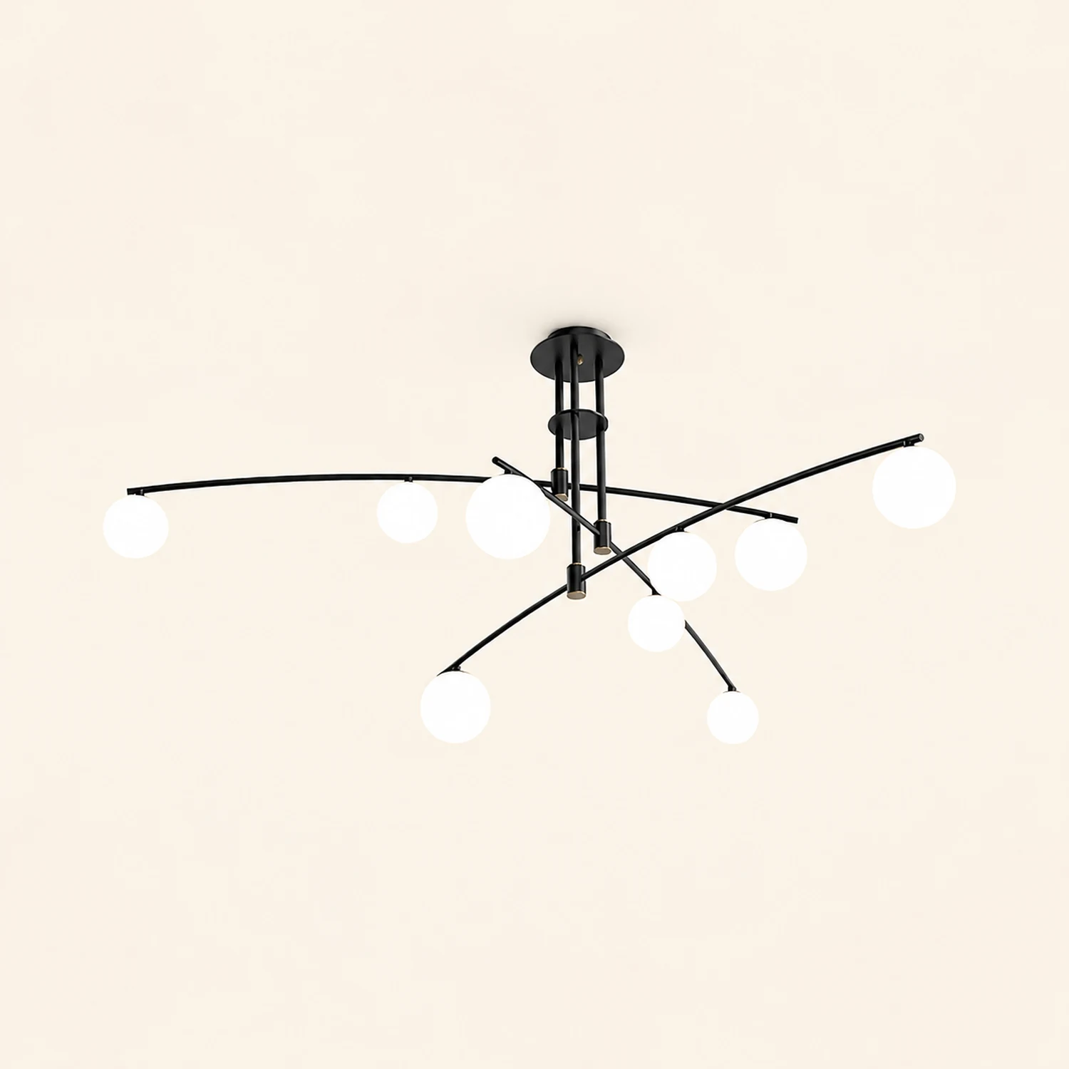 Modern Long Arm Chandelier - Lumpaz