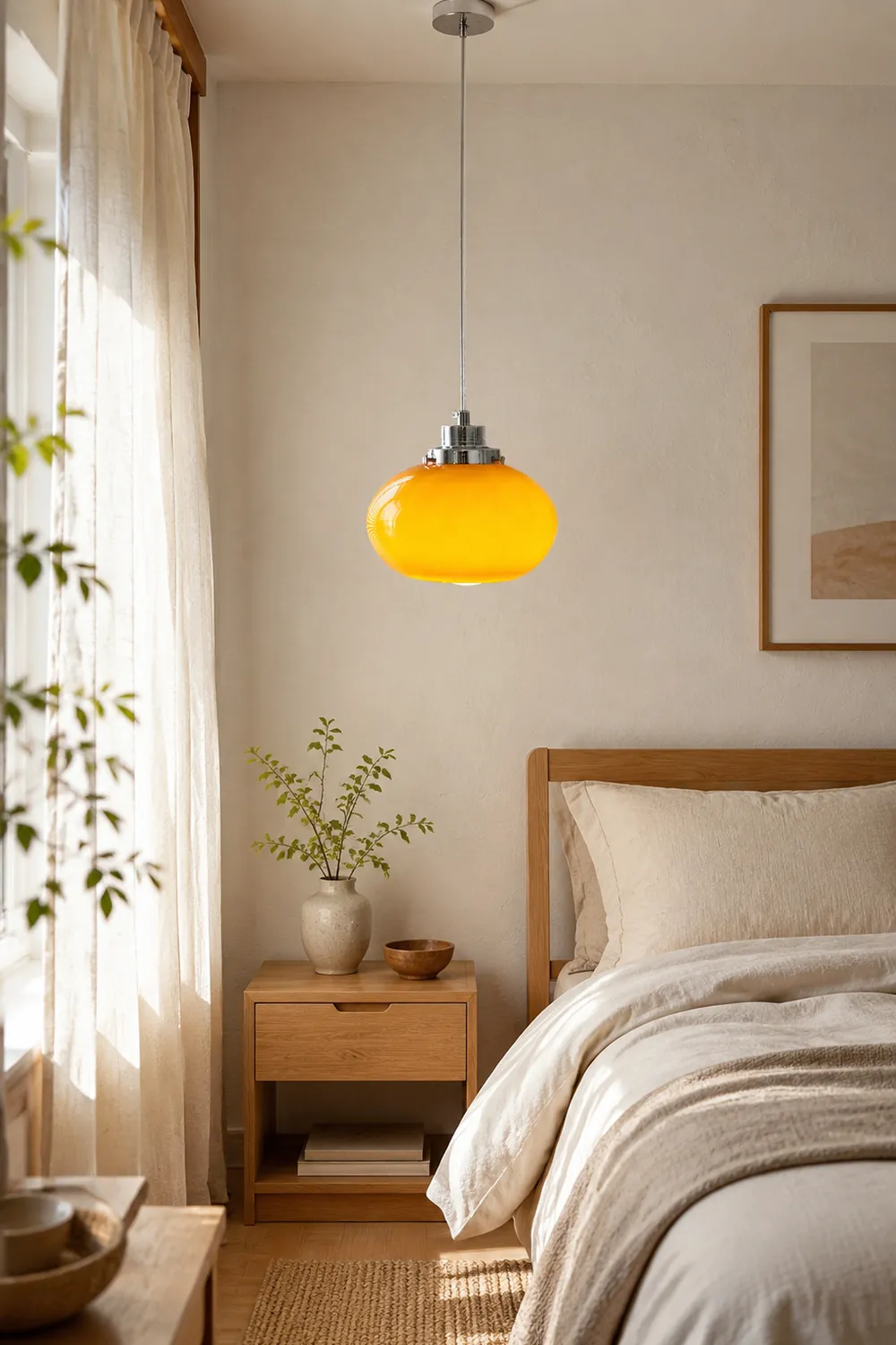 Oval Persimmon Pendant Light - Lumpaz