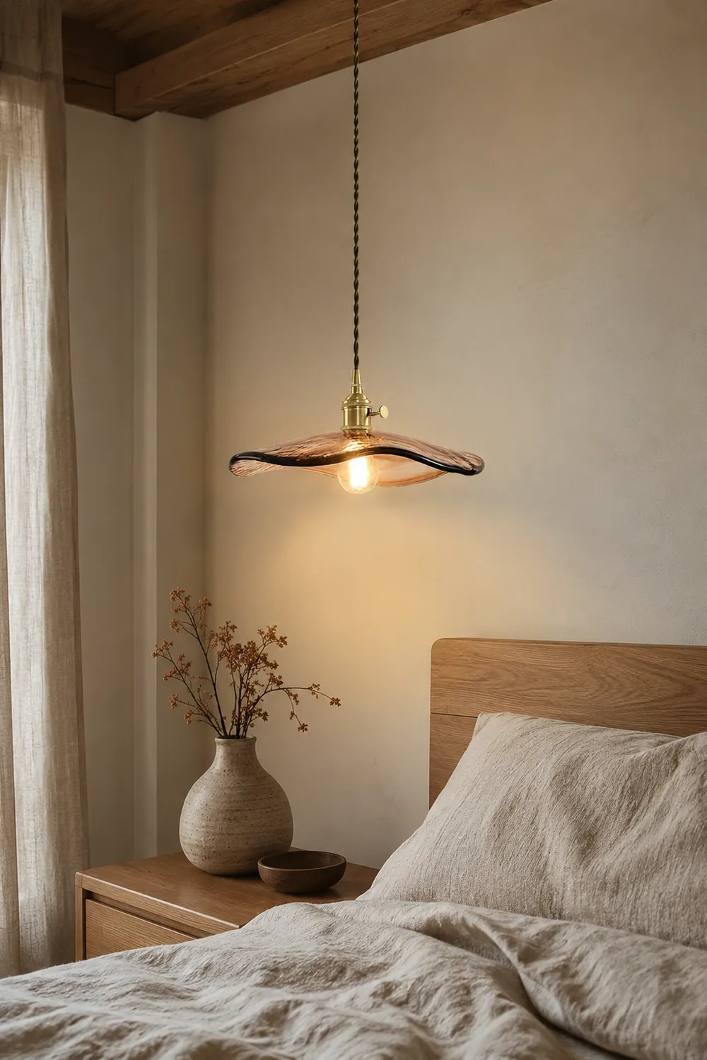 Flower Petal Glass Pendant Light - Lumpaz