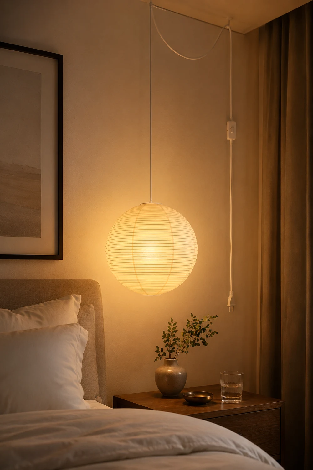 Akari A Pendant Swag Light - Lumpaz