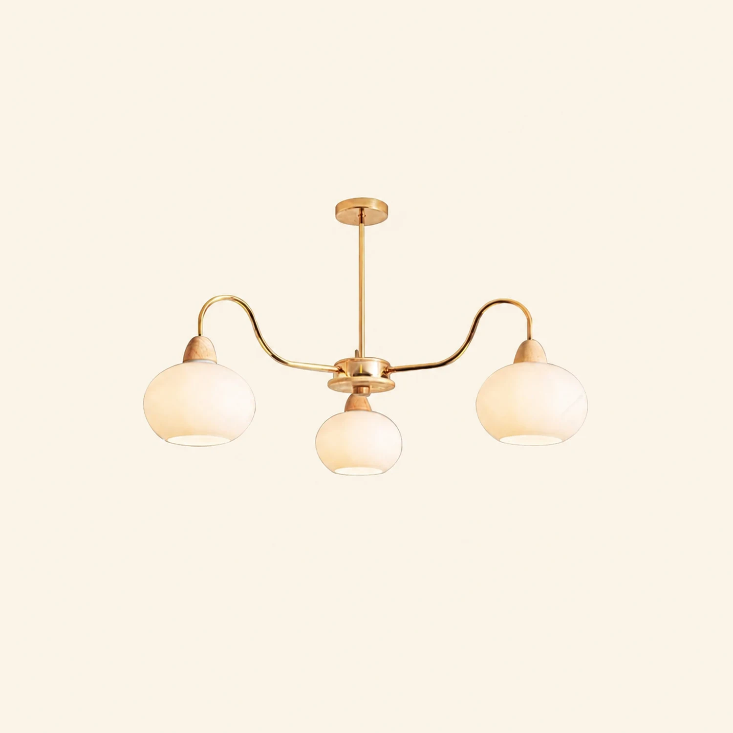 Glass Persimmon Chandelier - Lumpaz