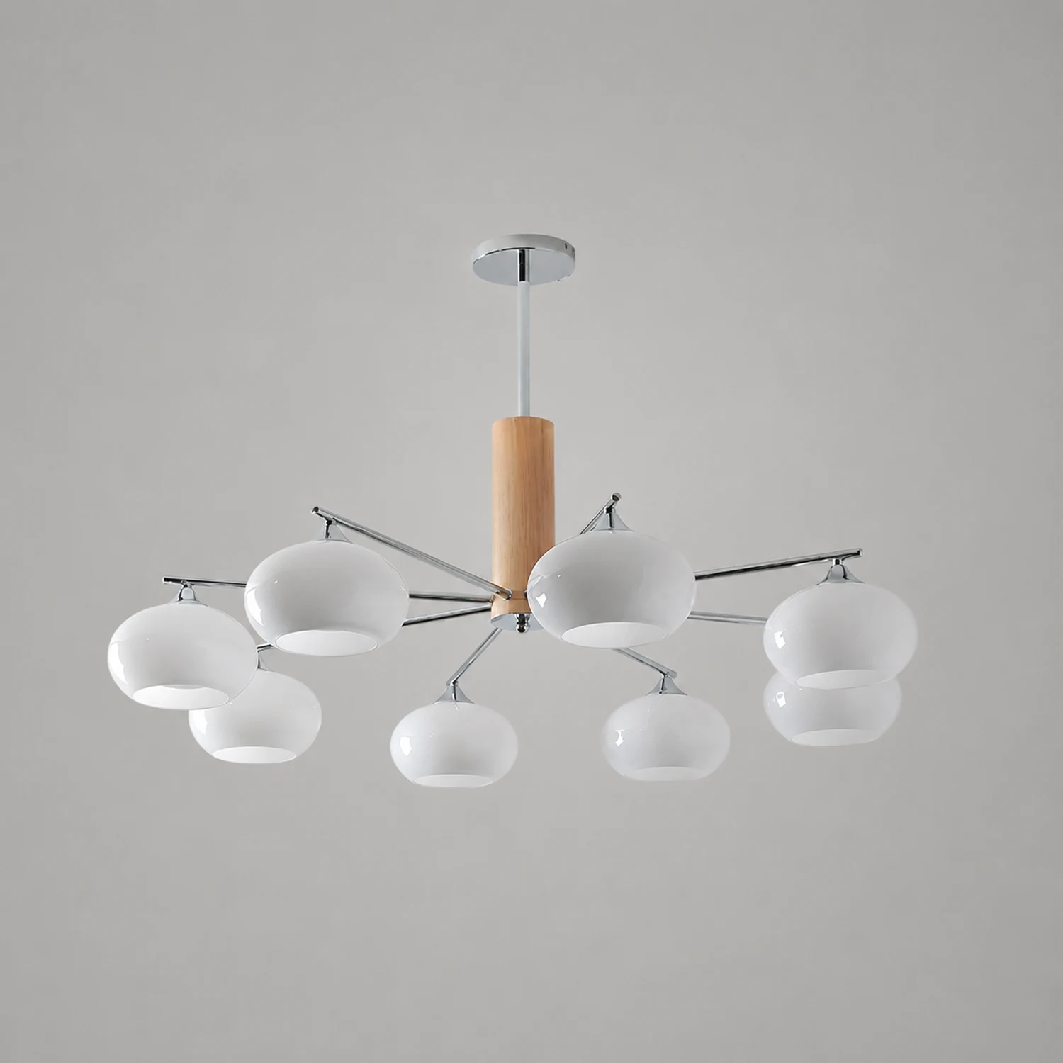 Elliptical Persimmon Chandelier - Lumpaz
