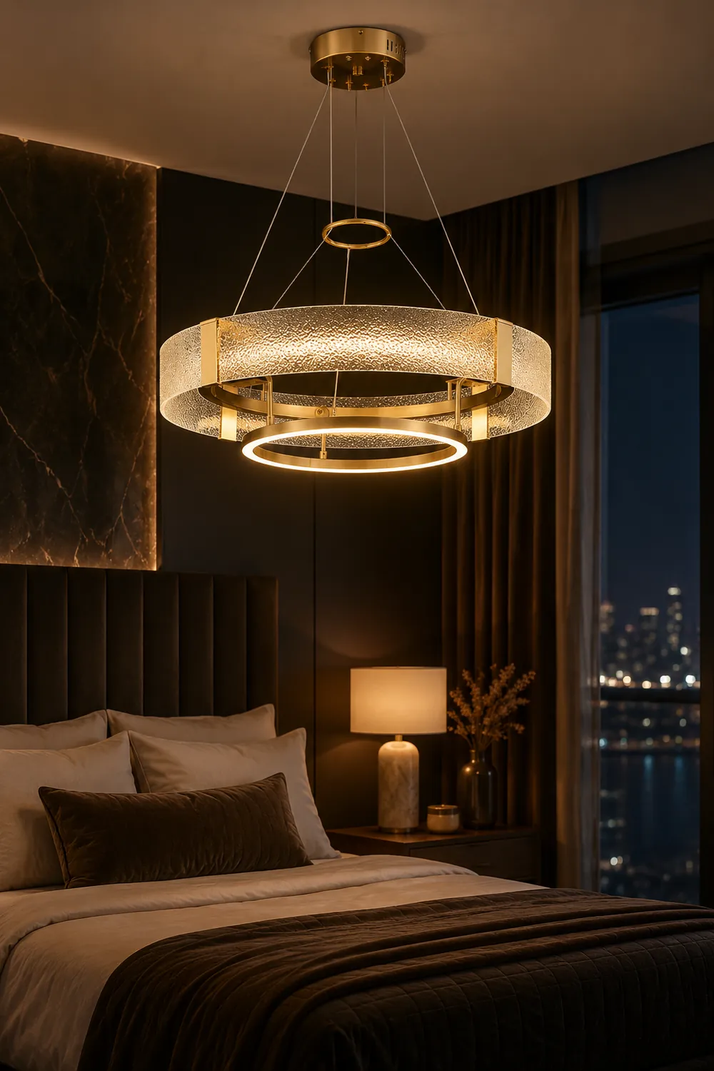 Ripple Glass Chandelier - Lumpaz