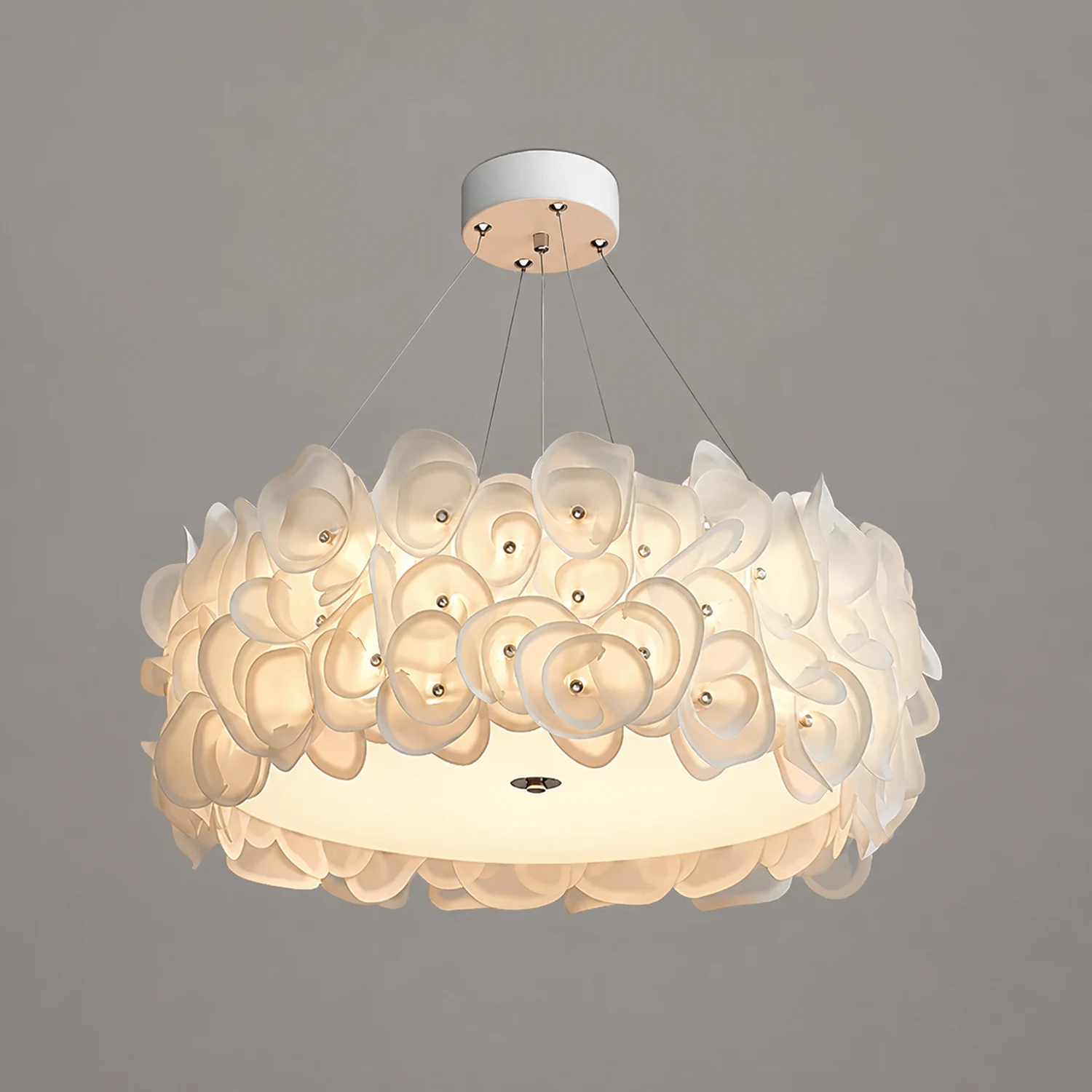 White Hydrangea Pendant Lamp - Lumpaz