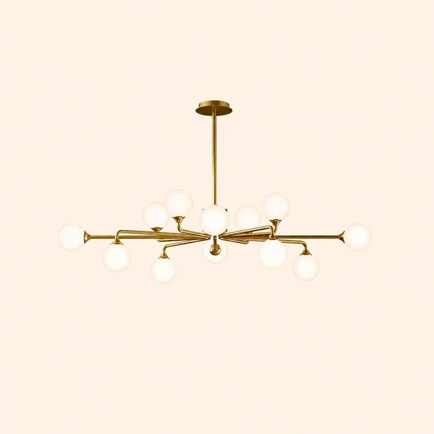 Staggered Glass Globes Chandelier - Lumpaz