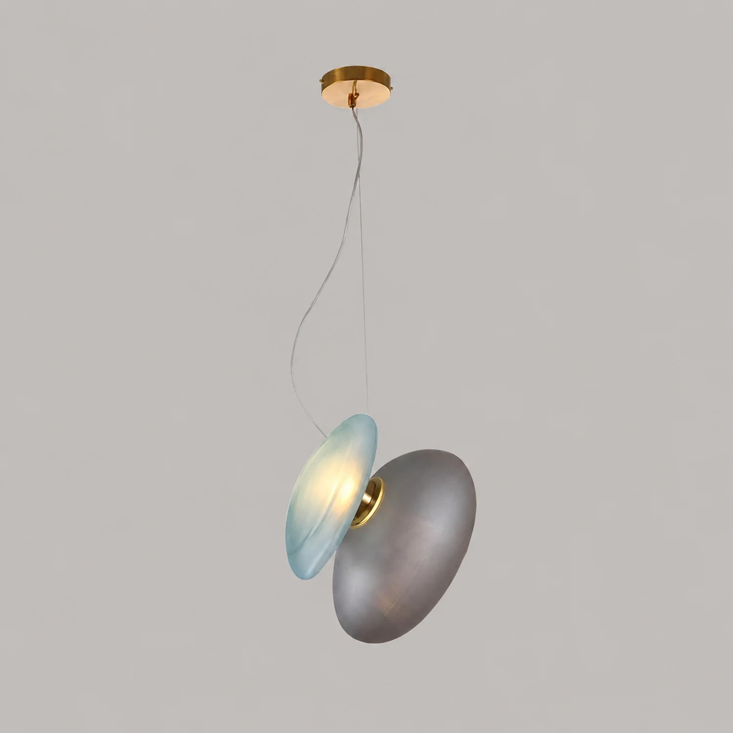 Translucent Frosted Glass Pendant Light - Lumpaz