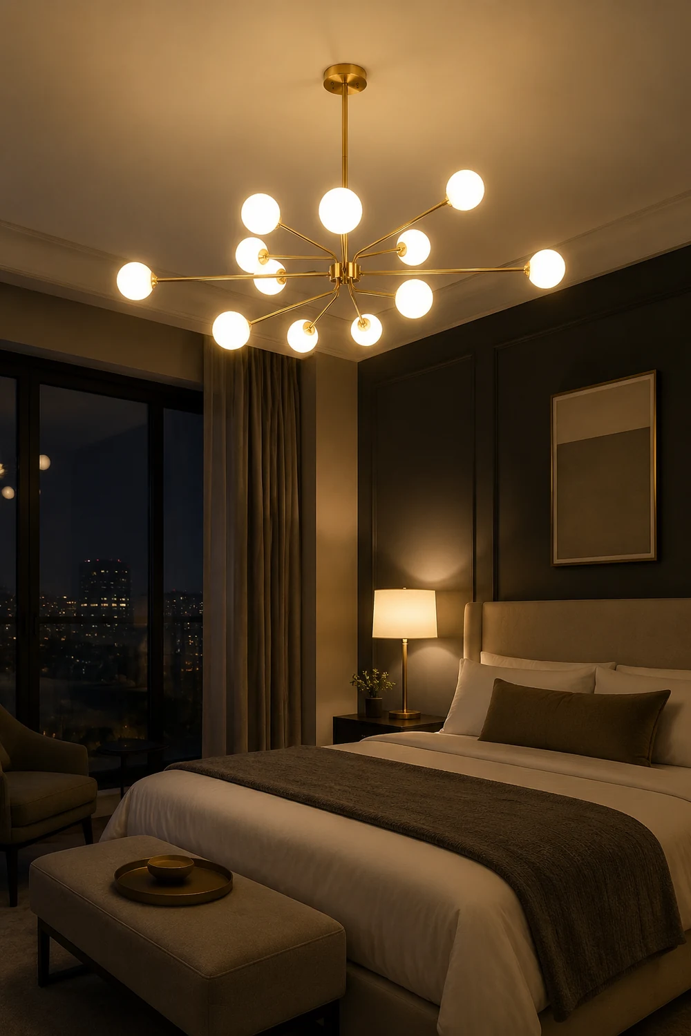 Solaire Arm Chandelier - Lumpaz