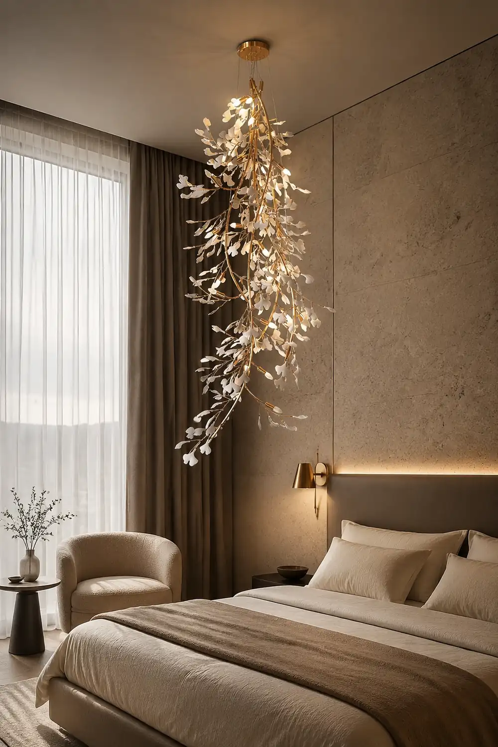 Gingko Long Branch Chandelier - Lumpaz