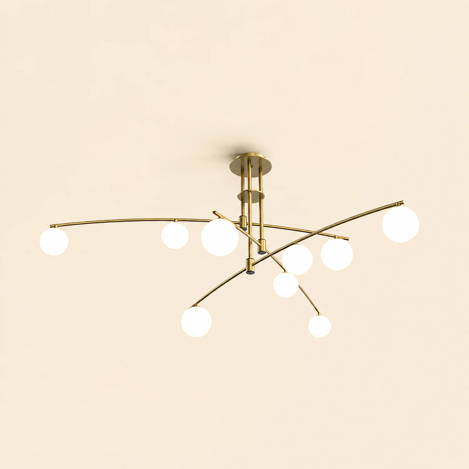 Modern Long Arm Chandelier - Lumpaz