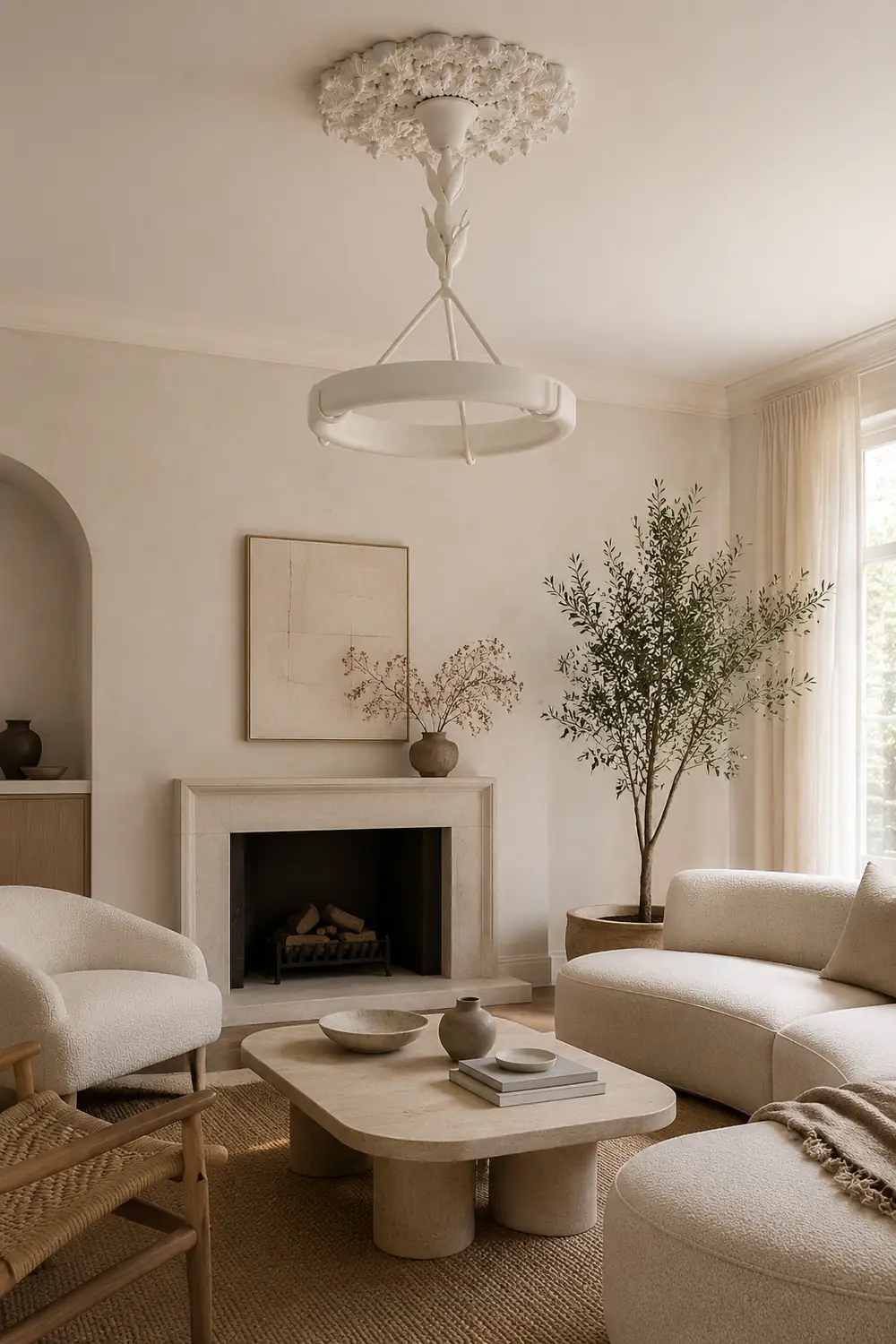 Tinsley Plaster Chandelier - Lumpaz