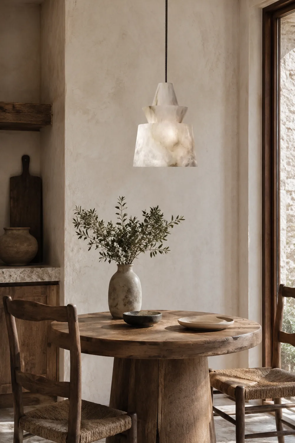 White Alabaster  Pendant Light - Lumpaz