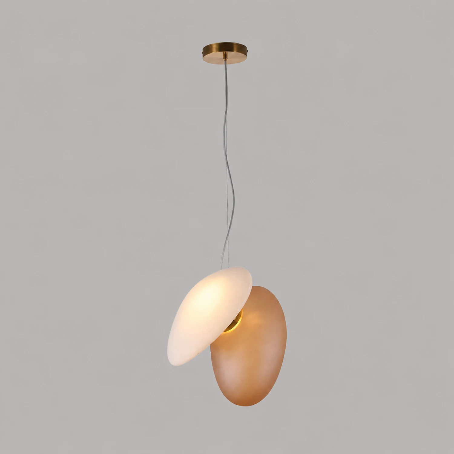 Translucent Frosted Glass Pendant Light - Lumpaz