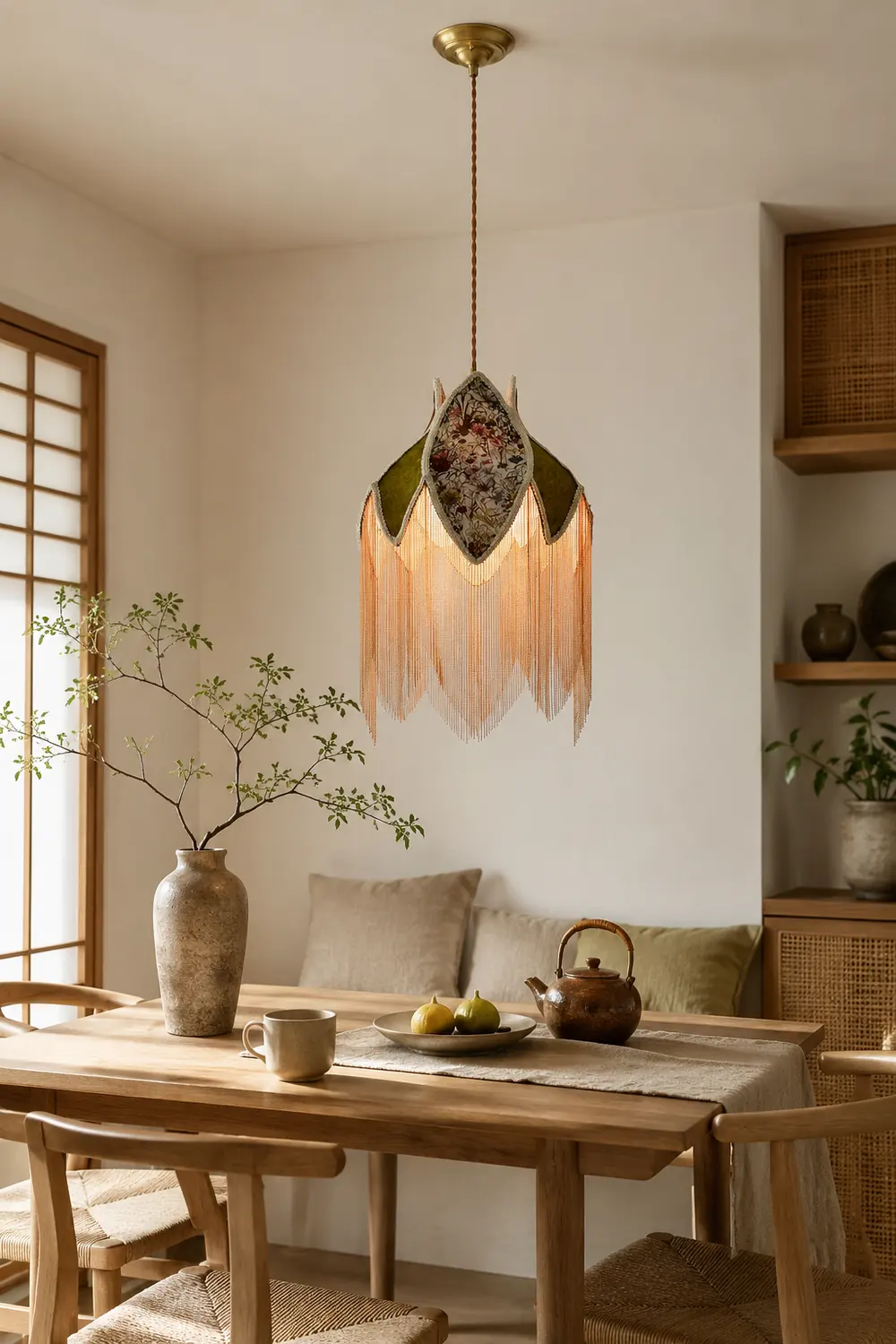 Bette Fringed Pendant Lamp - Lumpaz
